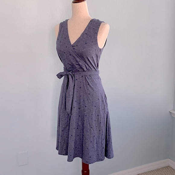 Toad&CO Cue Wrap Cafe Dress in Patterned Fern - Picture 5 of 10